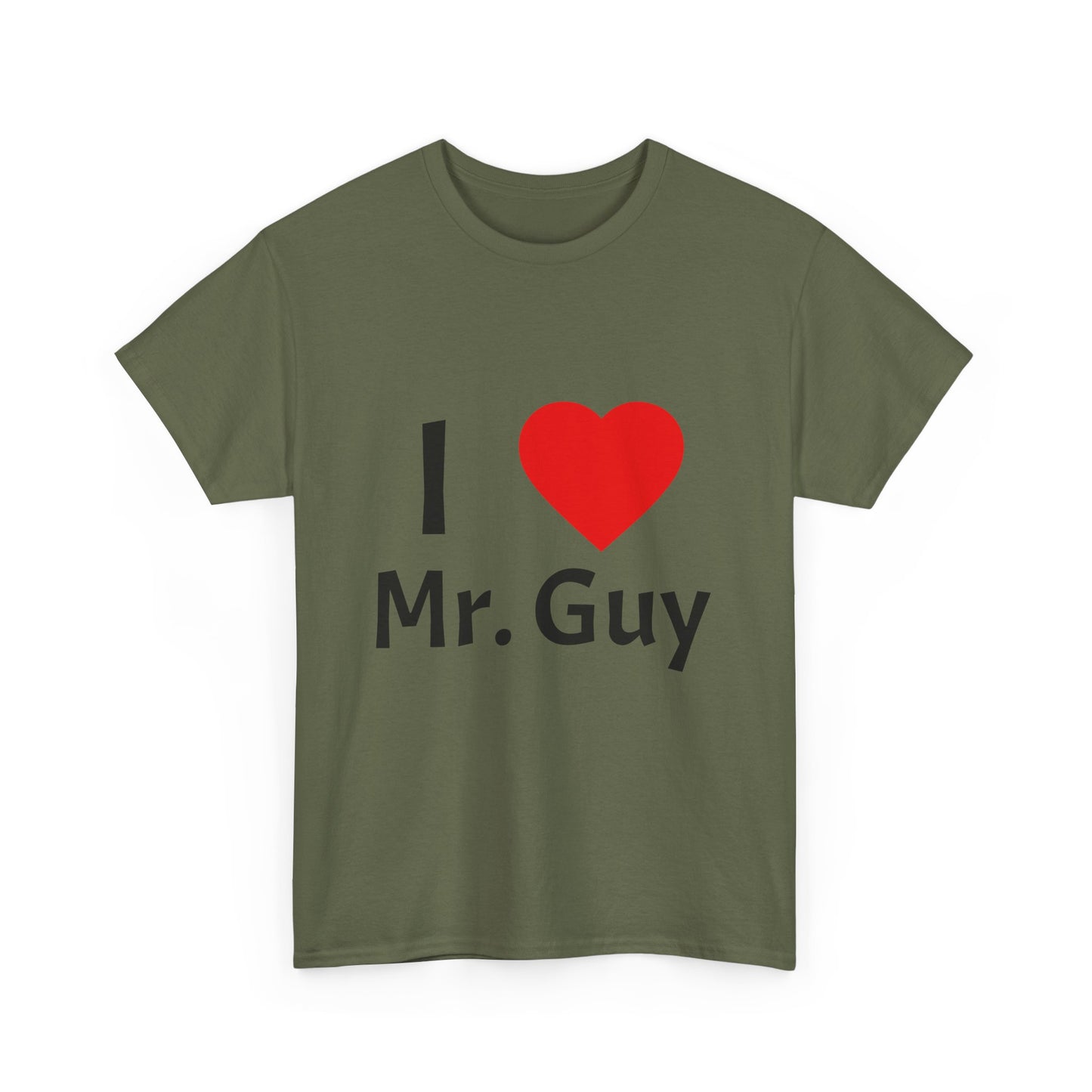 I Love Mr. Guy Unisex Heavy Cotton Tee - Fun Gift, Cute T-Shirt