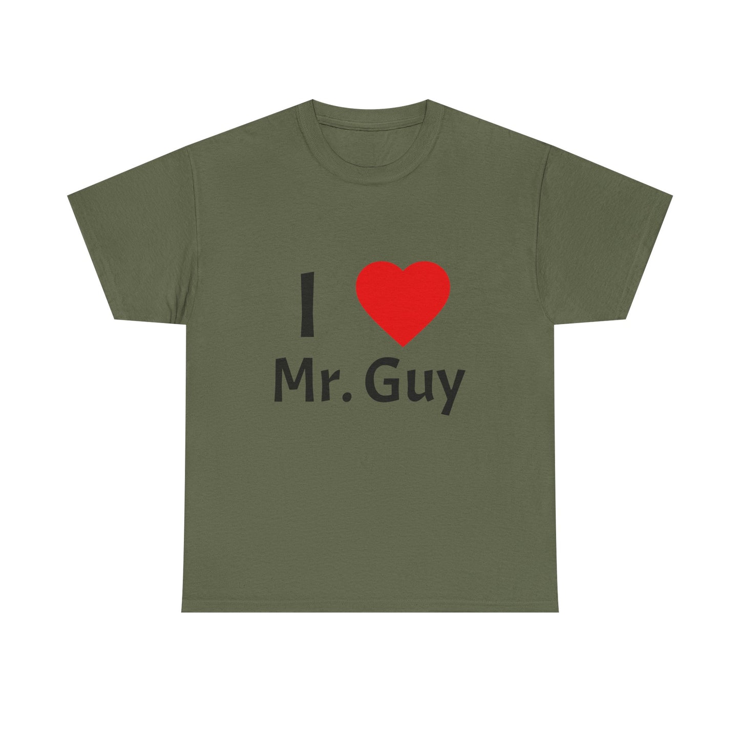 I Love Mr. Guy Unisex Heavy Cotton Tee - Fun Gift, Cute T-Shirt