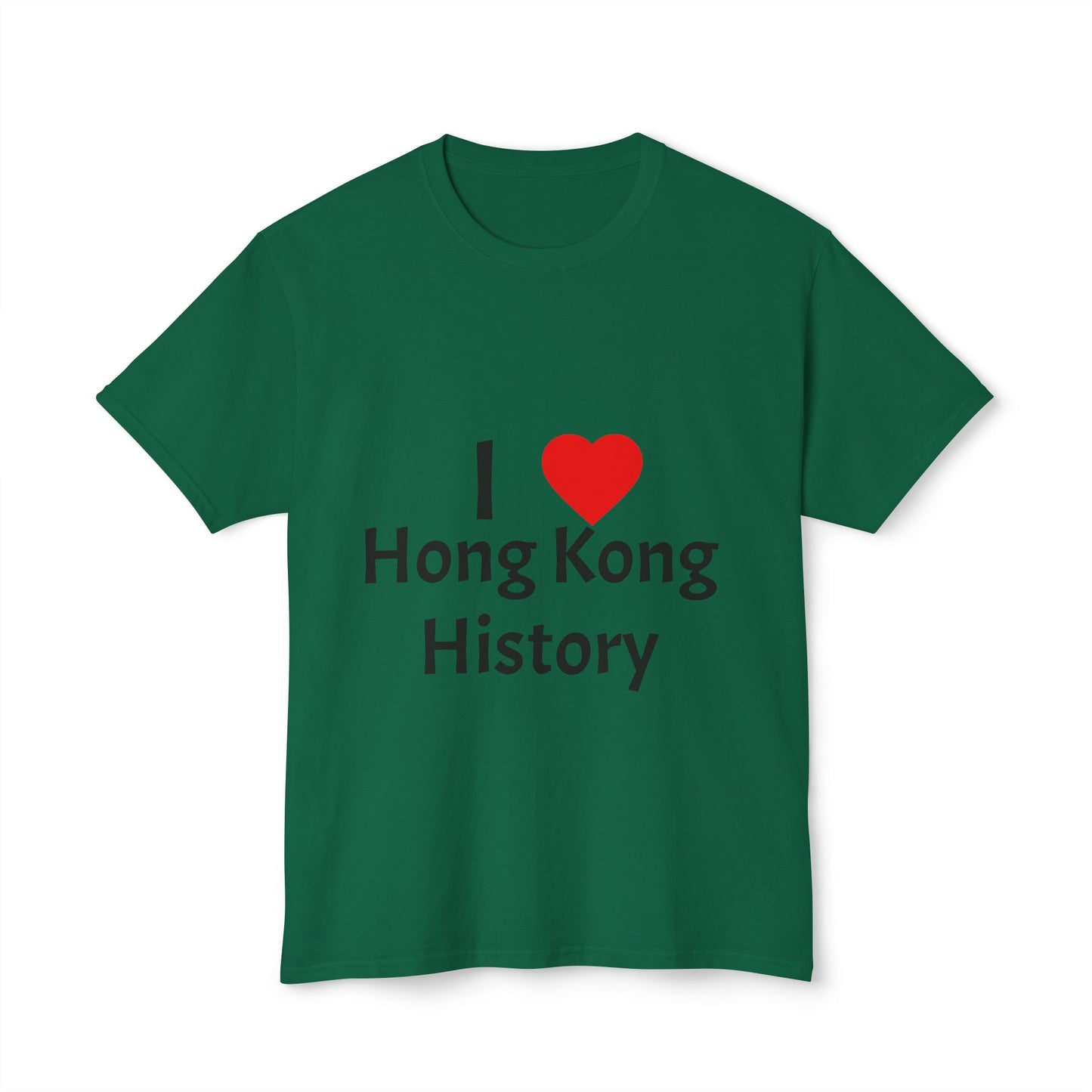 I Love Hong Kong History Unisex Cotton T-Shirt | Perfect Gift for History Buffs, Tourists, Souvenir, Travel Wear, City Pride